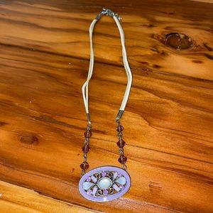 Purple Mosaic Necklace